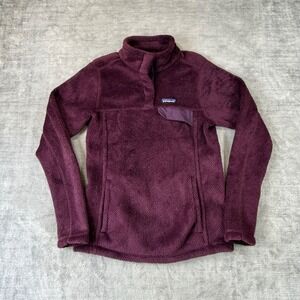 Patagonia Sweatshirt Women Small Purple Retool Snap-T Pullover Polartec Fleece